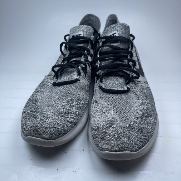Nike Free RN Flyknit White Black Oreo Men’s Running Shoes 880843-101 Size 13 - Picture 6 of 16